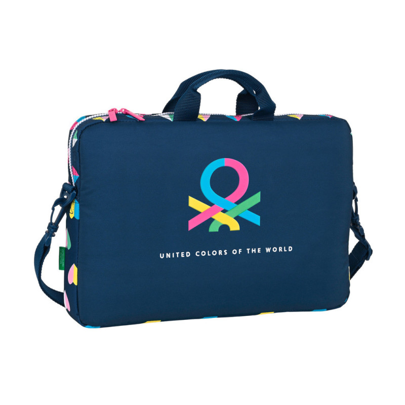 FUNDA PARA PORTATIL 15,6'' BENETTON "CORAZONES" 612250461 27*40 SAFTA22