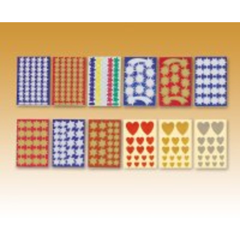 ETIQUETAS APLI GOMETS ESTRELLA METAL COMETA PLATA 3H 718 ^