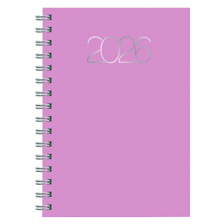 D08-DIETARIO BASE WIRE'O ITAL26 2026 PREMIUM ROSA-B23 D/P 14’5X20’5 CM ESPIRAL 0D0858B23