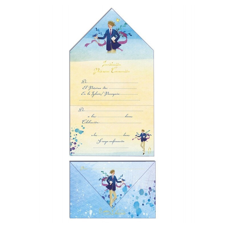 TARJETA INVITACION COMUNION ARGU SOBRE NIÑO 42685