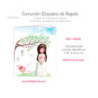 ETIQUETA DETALLE COMUNION ARGUVAL NIÑA ARBOL 44056
