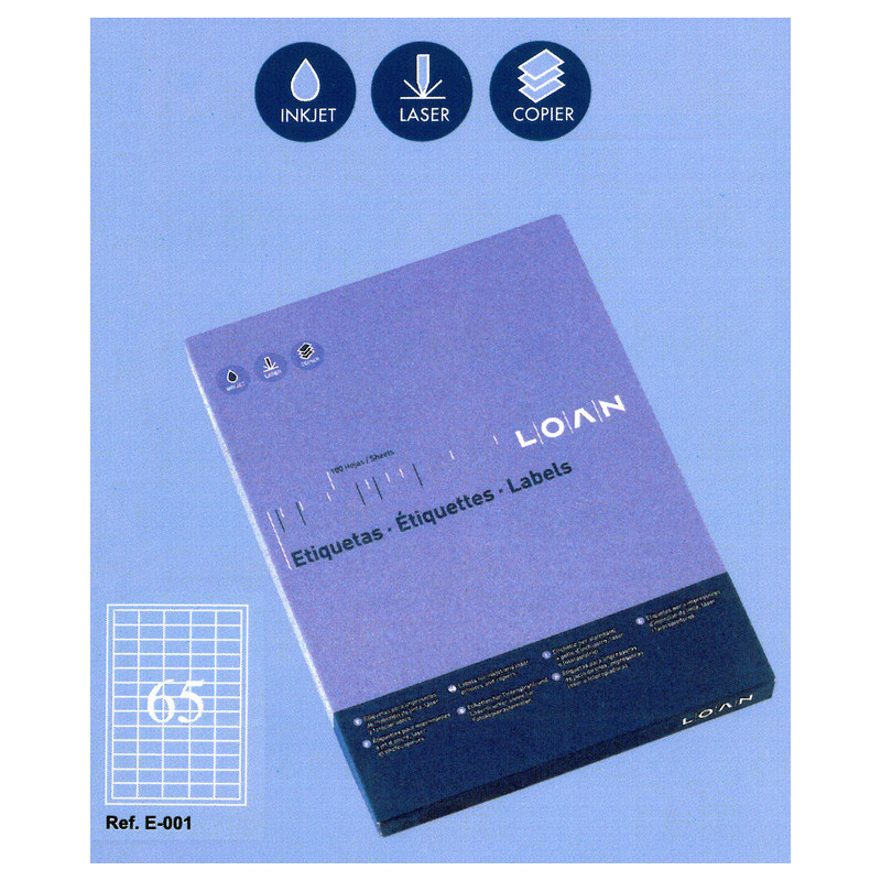 ETIQUETAS LOAN A-4 38*21.1 100H E-001 (65)