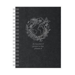 CUADERNO ESPIRAL A-5 SENFORT21 PUNTEADO 120 HOJAS ECO COLOR NEGRO 7807116