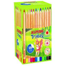 LAPICEROS COLOR GRUESOS ECONOMY PACK 120u. TRIMAX MINA 5,4MM ALPINO