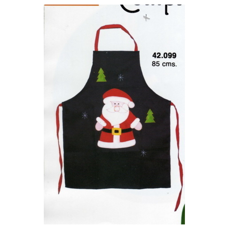 DELANTAL NOEL AZUL 42099 ^