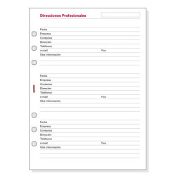 AGENDA RECAMBIO FINOCAM OPEN 1000 DIRECCION PROFESIONAL R1051