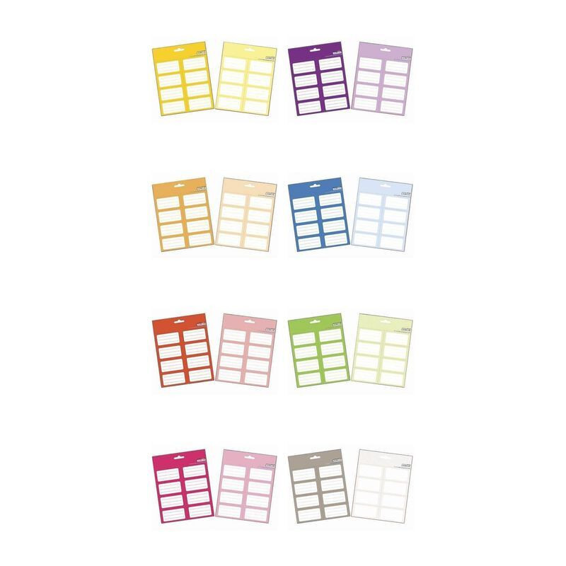 ETIQUETAS ERIK NOMBRE SOBRE 2H MODELOS LISOS COLORES SURTIDOS