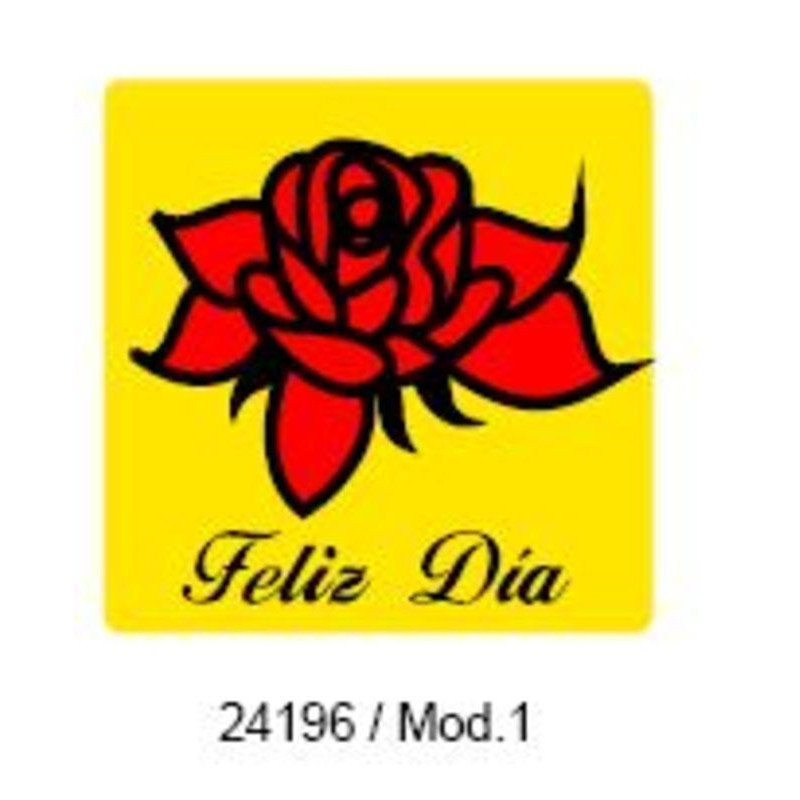 ETIQUETAS FELICIDADES ARGU  FELIZ DIA 250U .MOD 1 ^