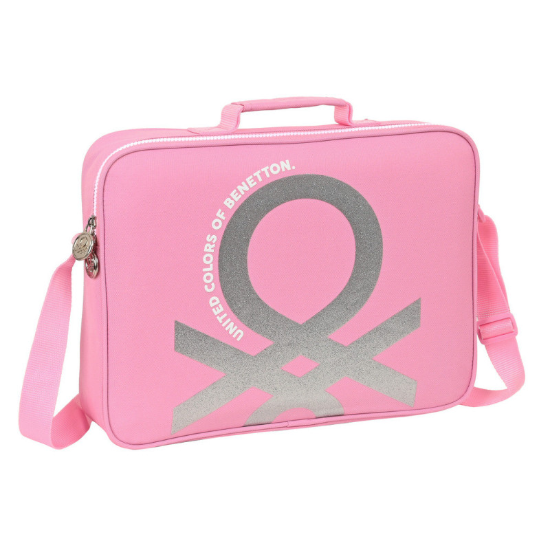 BANDOLERA EXTRAESCOLARES BENETTON "FLAMINGO PINK" 612252385 28*38 SAFTA22