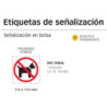 LETRERO APLI SEÑALIZACION ADHESIVO PROHIBIDO PERROS 846
