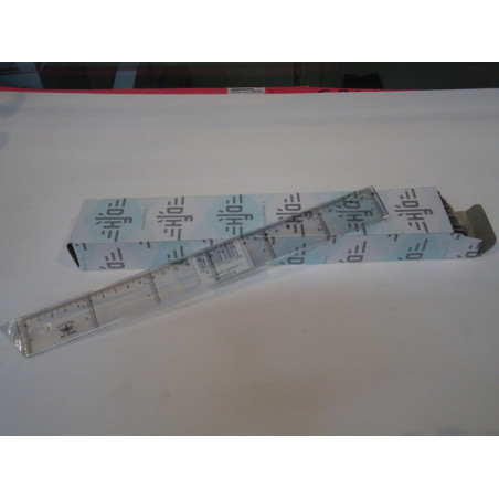 REGLA DE 30 CM CRISTAL DFH SAFTA26 400930 PTE 20UDS.