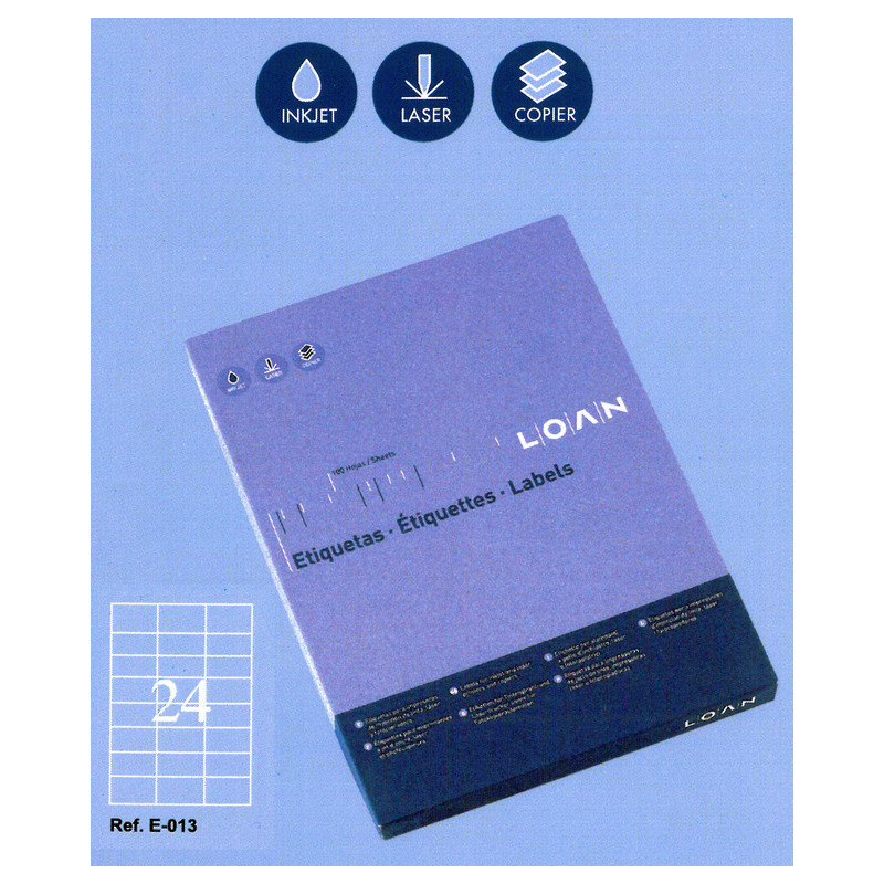 ETIQUETAS LOAN A-4 70*37 100H E-013 (24)
