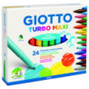 MARCD.ES COLORES GIOTTO TURBO MAXI PUNTA GRUESA 24U..