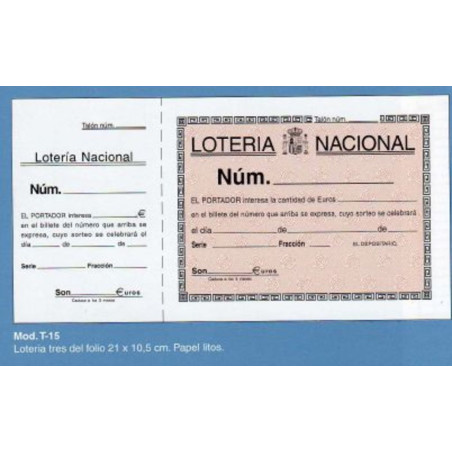 TAL. LOAN LOTERIA T-15 PTE 10U