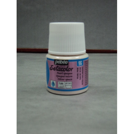 PINTURA PEBEO SETACOLOR  45ML NACAR ROSA PERLA C-96