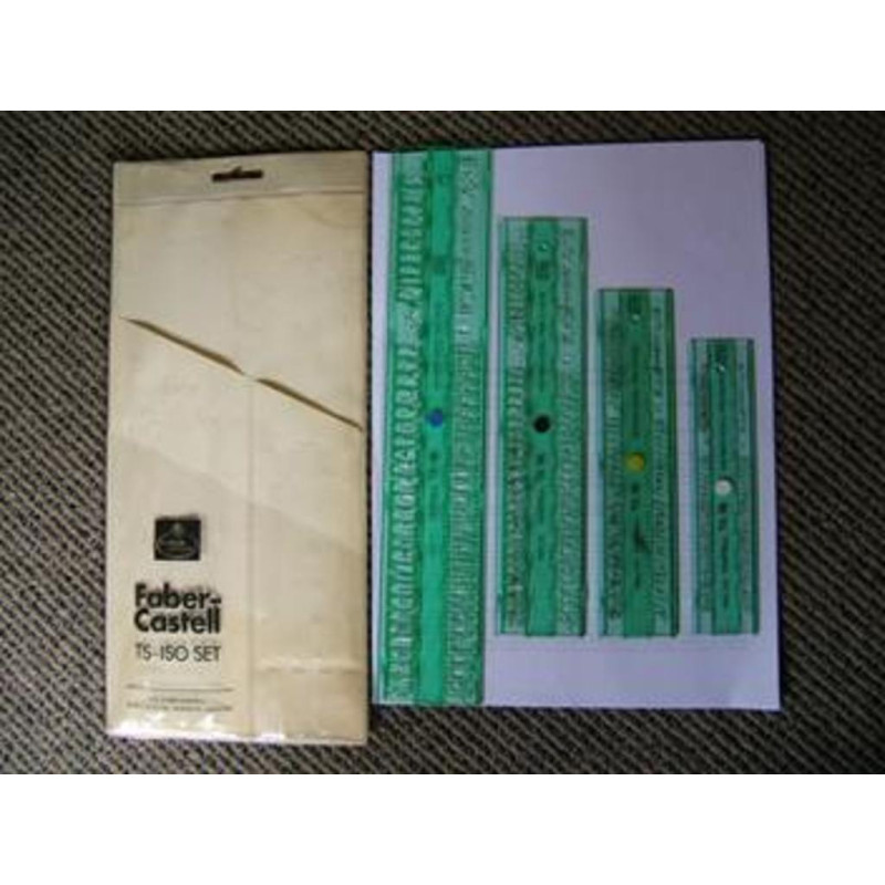 PLANTILLA ROTULAR FABER-CASTELL DIN 0,8 173180 ^