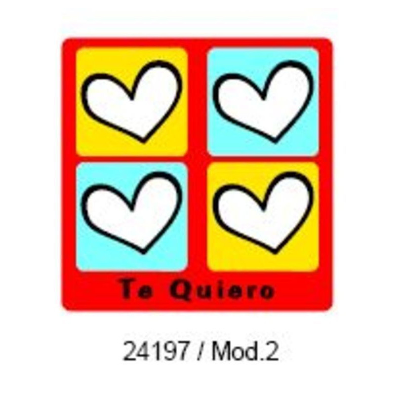 ETIQUETAS FELICIDADES ARGU TE QUIERO 250U .MOD 2 ^