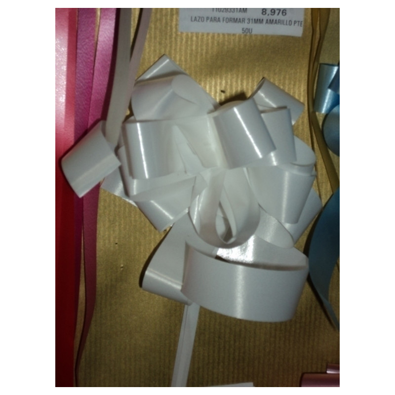 LAZO PARA FORMAR 19MM BLANCO PTE 50U