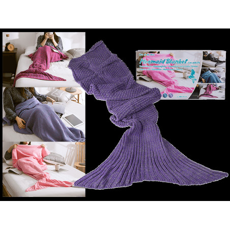 MANTA SUAVE 100% ACRILICO SIRENA COLOR LILA 180CM 32/2090 OOTB