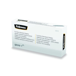 GRAPAS FELLOWES PLATEADAS FULL STRIP 26/6 CAJITA 5000 GRAPAS 412202