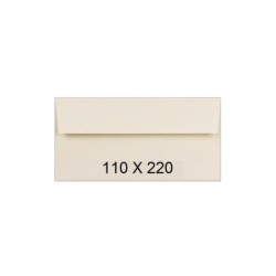 SOBRE SAM AMERICANO 110*220 VERJURADO CREMA 120G VERSAM 210620 C/250U