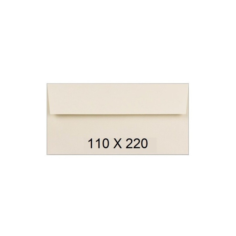 SOBRE SAM AMERICANO 110*220 VERJURADO CREMA 120G VERSAM 210620 C/250U
