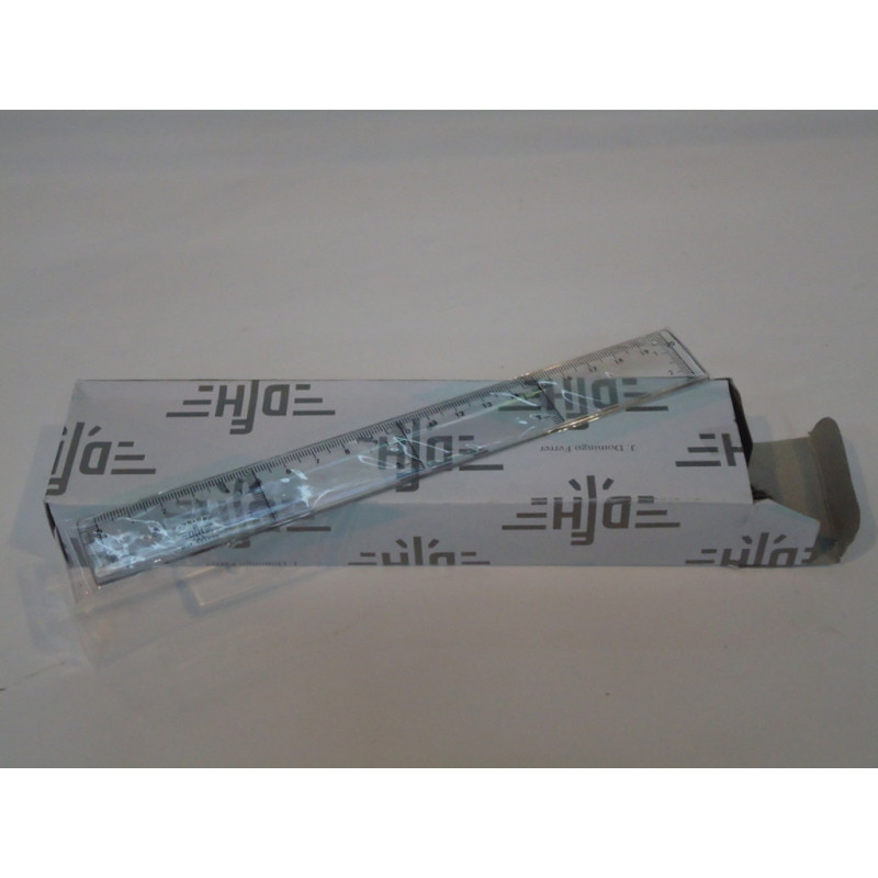 REGLA DE 20 CM CRISTAL DFH SAFTA26 400920 PTE 20UDS.
