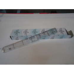 REGLA DE 30 CM CRISTAL SAFTA 400930 PTE 20UDS.