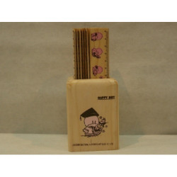 REGLA MADERA CUBILETE C/24 UNID 15CM  BF ^