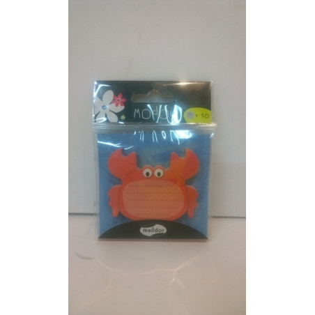 BLOC NOTAS ADHESIVO MAILDOR MODOU 50H CANGREJO 60713 ^