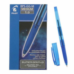 BOLIGRAFO PILOT SUPER G ECO CLIP AZUL C/12U