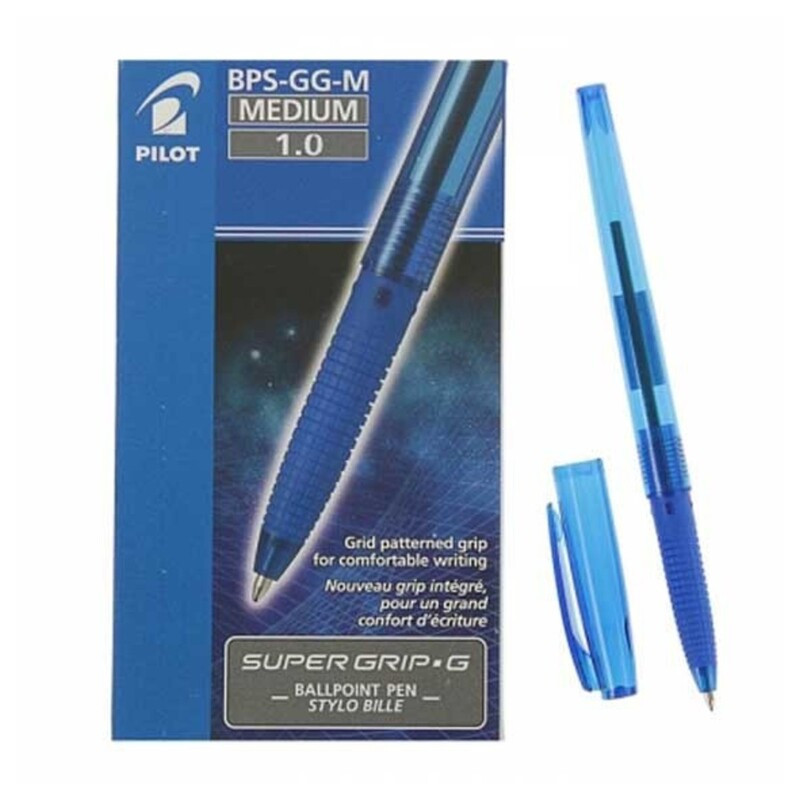 BOLIGRAFO PILOT SUPER G ECO CLIP AZUL C/12U