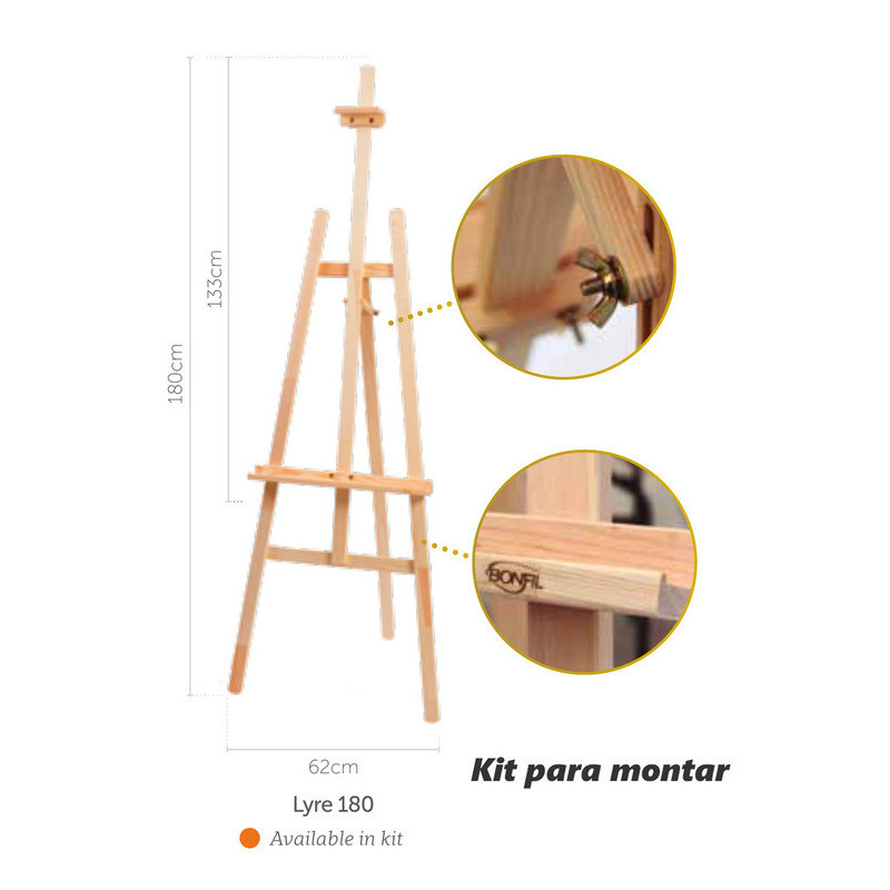 CABALLETE 1,80 ADULTO PAE LYRE 180 KIT PARA MONTAR 0101020201