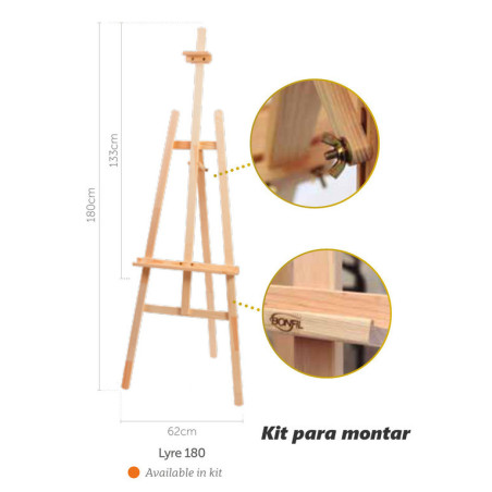 CABALLETE 1,80 ADULTO PAE LYRE 180 KIT PARA MONTAR 0101020201