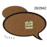 PIZARRA CORCHO SILUETA BOCADILLO 44*29 OOTB 29/2942