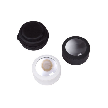 LUPA C/LUZ 90MM ALEX BOG LED BLANCO Y LED ULTRAVIOLETA WK-9002