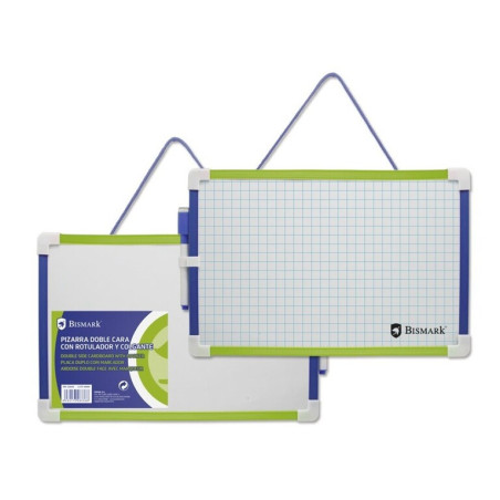 PIZARRA BLANCA BISMARK C/BORRADOR Y ROTULADOR 30*20 328336 UNIDAD POESSA