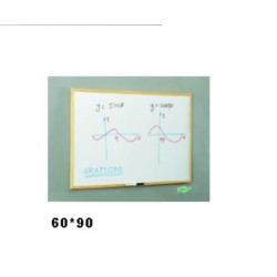 PIZARRA BLANCA FAIBO 502-3  60*90 MARCO MADERA