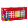 PACK 4 ROLLOS GOMETS HEXAGONALES SURTIDOS 4 U. 27 MM APLI 19192