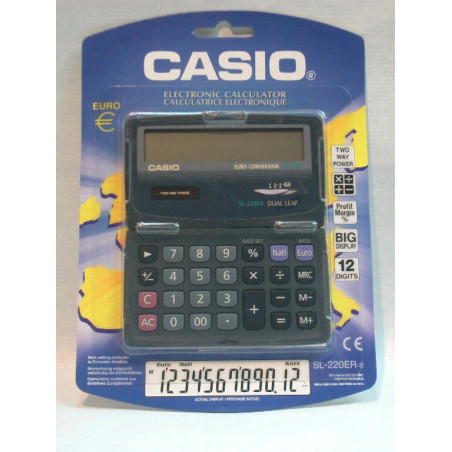 CALCULADORA CASIO SL 220 ER APDO 12 DIGITOS