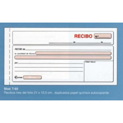 TAL LOAN RECIBOS T-60  DUPLI AUTO PTE 10U