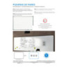 PIZARRA LACADA 45*60 MAGNETICA PERFIL ALUMINIO ROCADA 6400