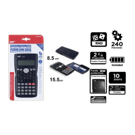 CALCULADORA MADRID PAPEL CIENTIFICA 240 FUNCIONES PE025N BLISTER