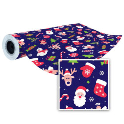 PAPEL REGALO EUROPRICE ROLLO NAVIDAD 31CM MASCOTAS NAVIDEÑAS IG3074-31