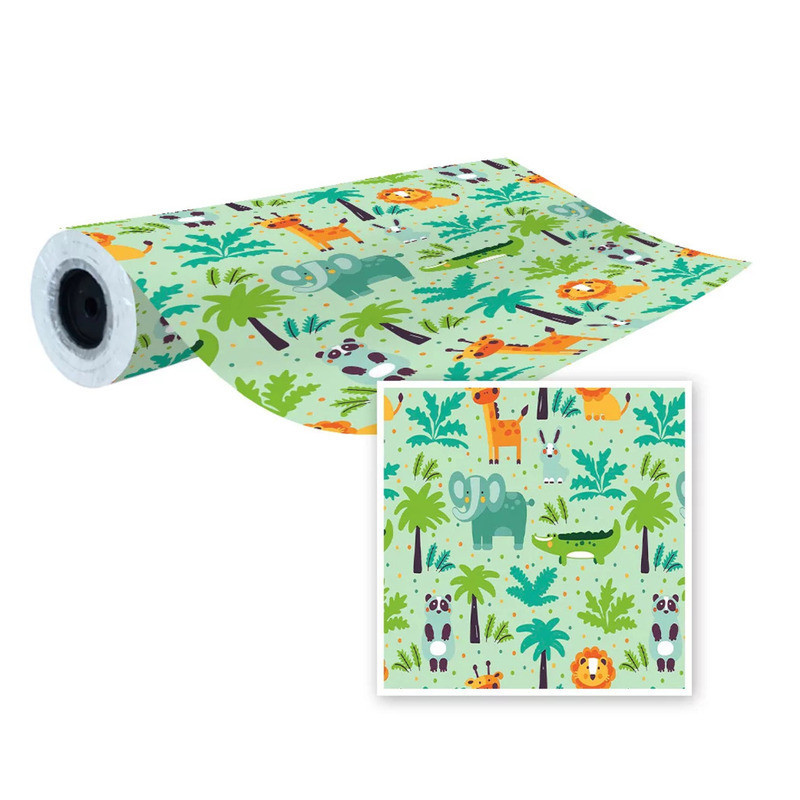 PAPEL REGALO EUROPRICE ROLLO 31CM INFANTIL ANIMALES SELVA IG4903-31