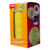 GOMETS RECTANGULARES 20x10MM AMARILLO ROLLO 3540u. APLI 4883