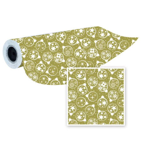 PAPEL REGALO EUROPRICE NAVIDAD DECORATIVO - ORO 62CM IG7737