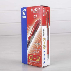 ROTULADOR PILOT G-2 GEL INK RETRACTIL ROJO C/12U