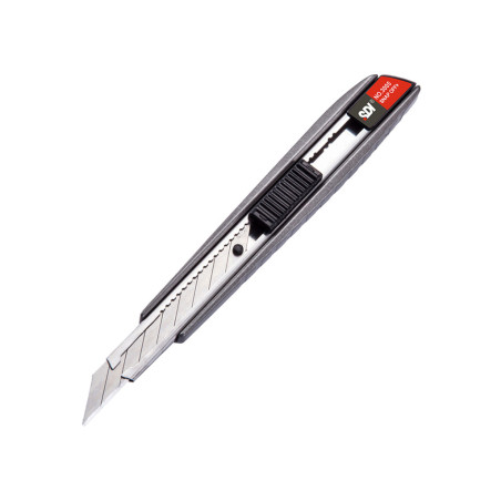 CUTTER METAL CON GRIP ALUMINIO SDI 9MM BLISTER 3005C OFFICE BOX