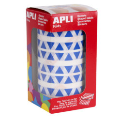 GOMETS TRIANGULARES 20x20x20MM AZUL ROLLO 2596u. APLI 4868